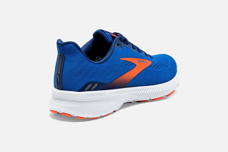 Brooks Launch 8 Road Running Shoes - Mens - Blue/Orange - AN9672418